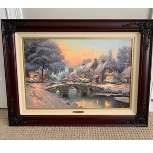 thomas kinkade Other - Authentic Thomas Kinkade Cobblestone Christmas